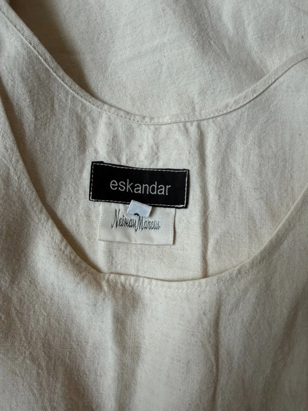 Eskandar Linen Embroidered Midi Maxi Dress Limited Edition - Picture 7 of 9